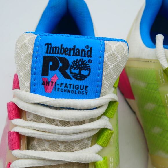 Timberland Women's 6.5 PRO Radius Composite Safety Toe Work Shoes White Pink - Picture 7 of 10